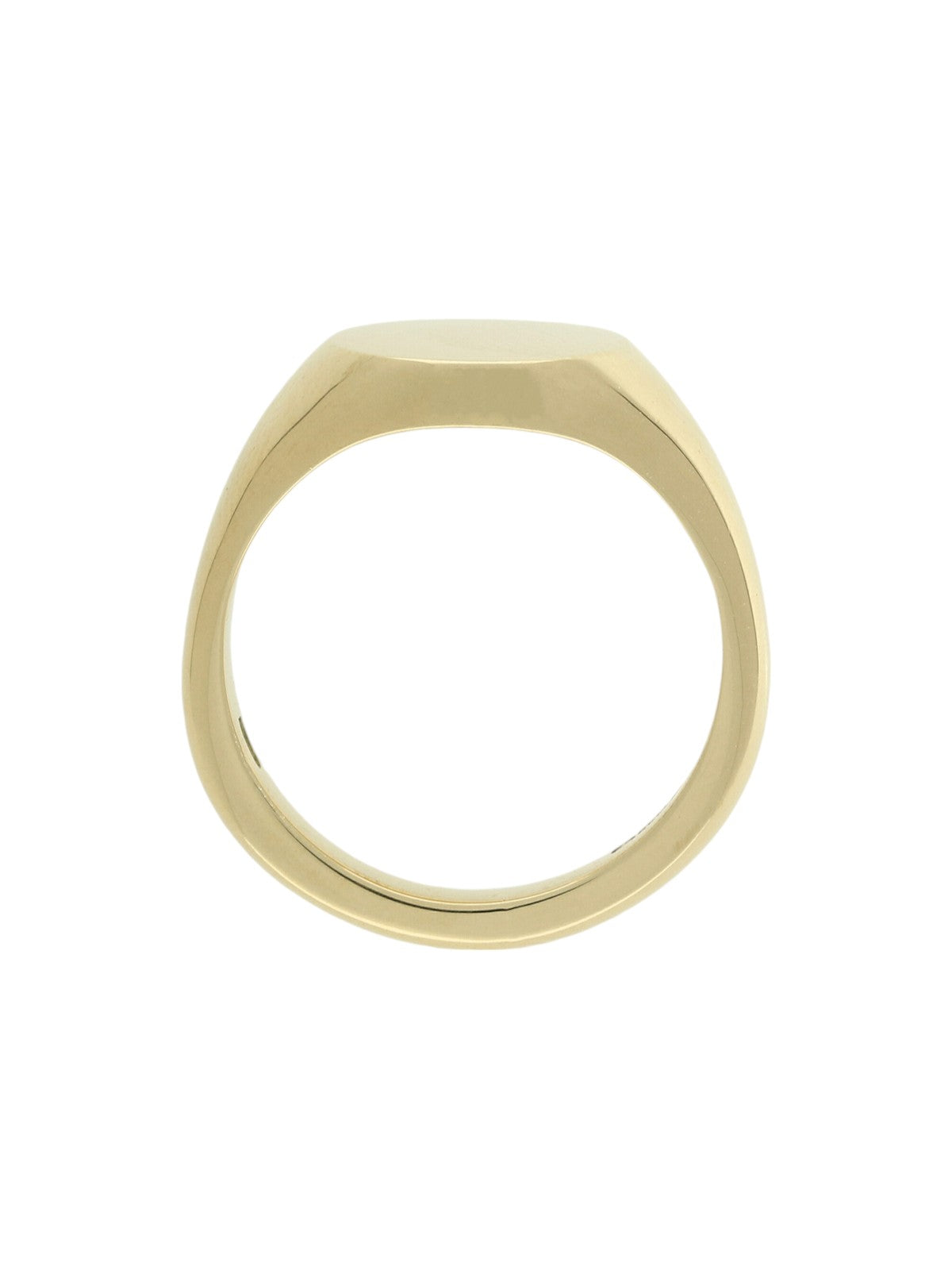 Plain Oval Signet Ring in 9ct Yellow Gold