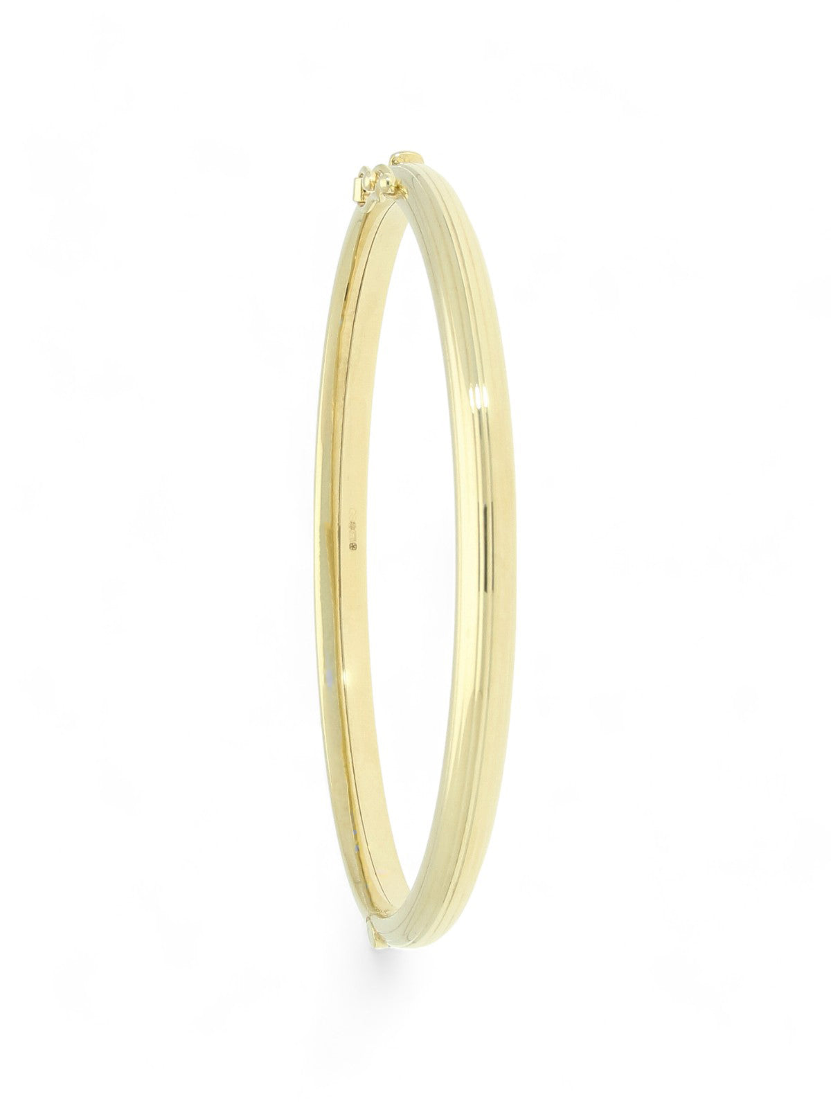 Stripe Texture Bangle in 9ct Yellow Gold