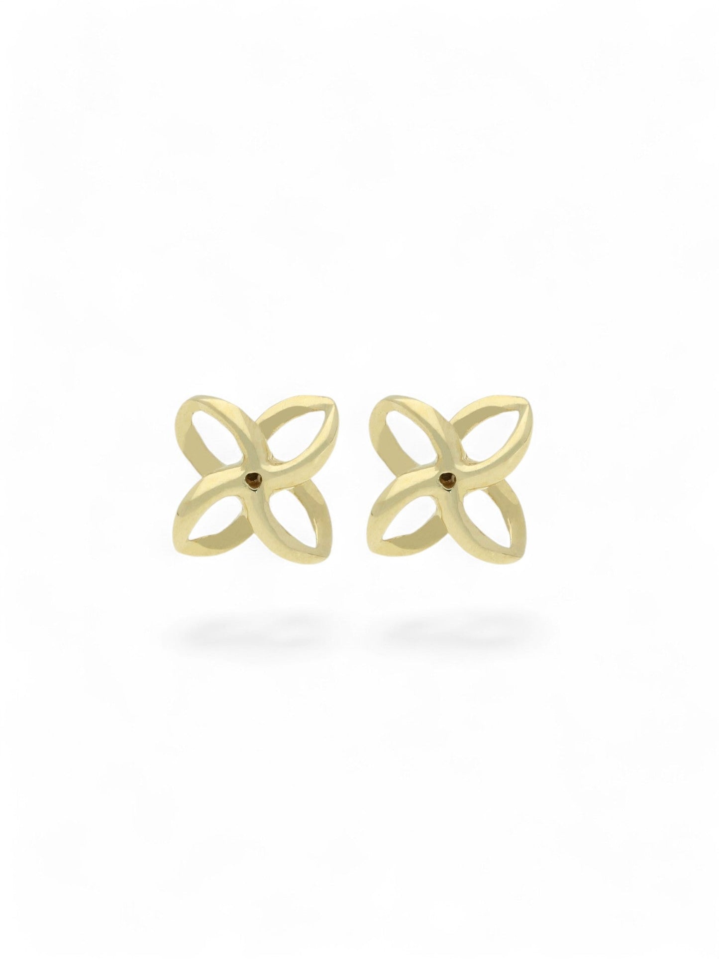 Simple Flower Stud Earrings 6.5mm in 9ct Yellow Gold