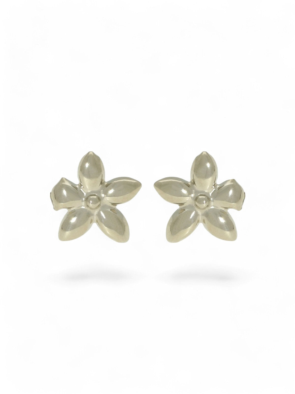 Daisy Stud Earrings 9mm in 9ct White Gold