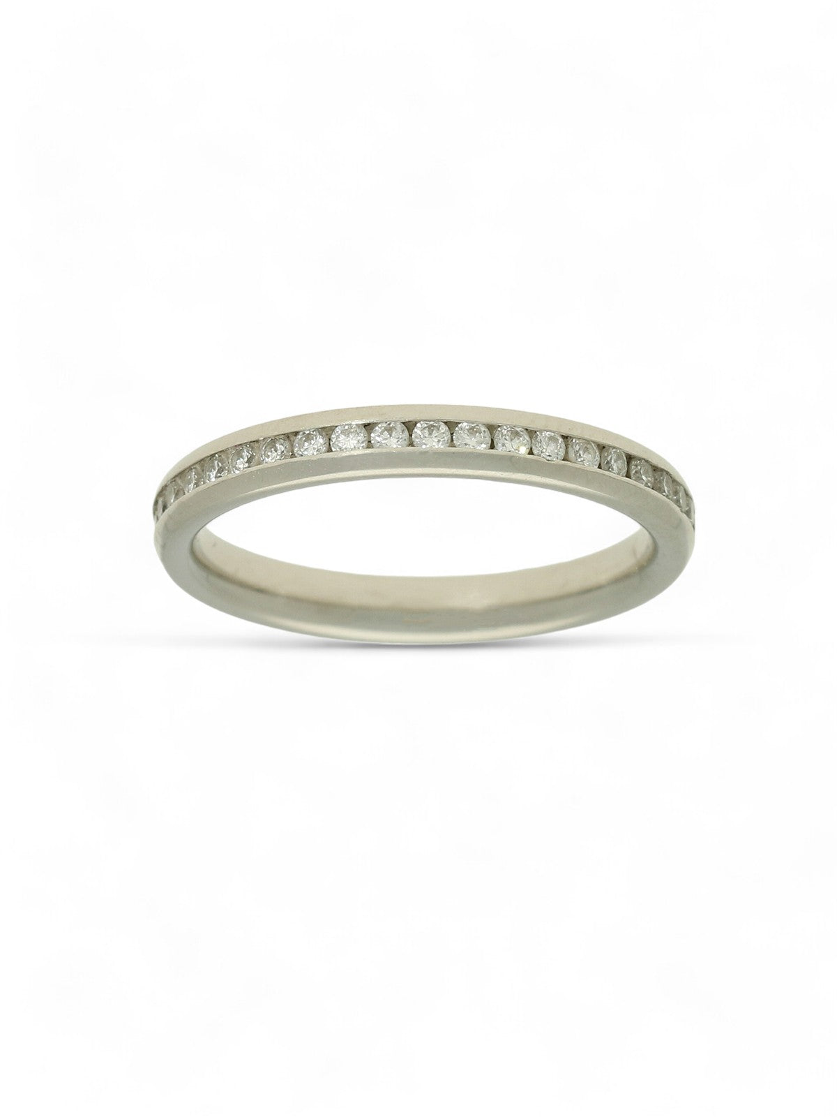 Pre Owned Diamond Full Eternity Ring in Platinum