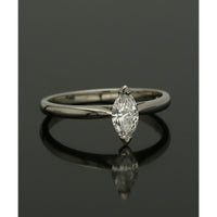 Pre Owned Diamond Marquise Cut Solitaire Ring in Platinum