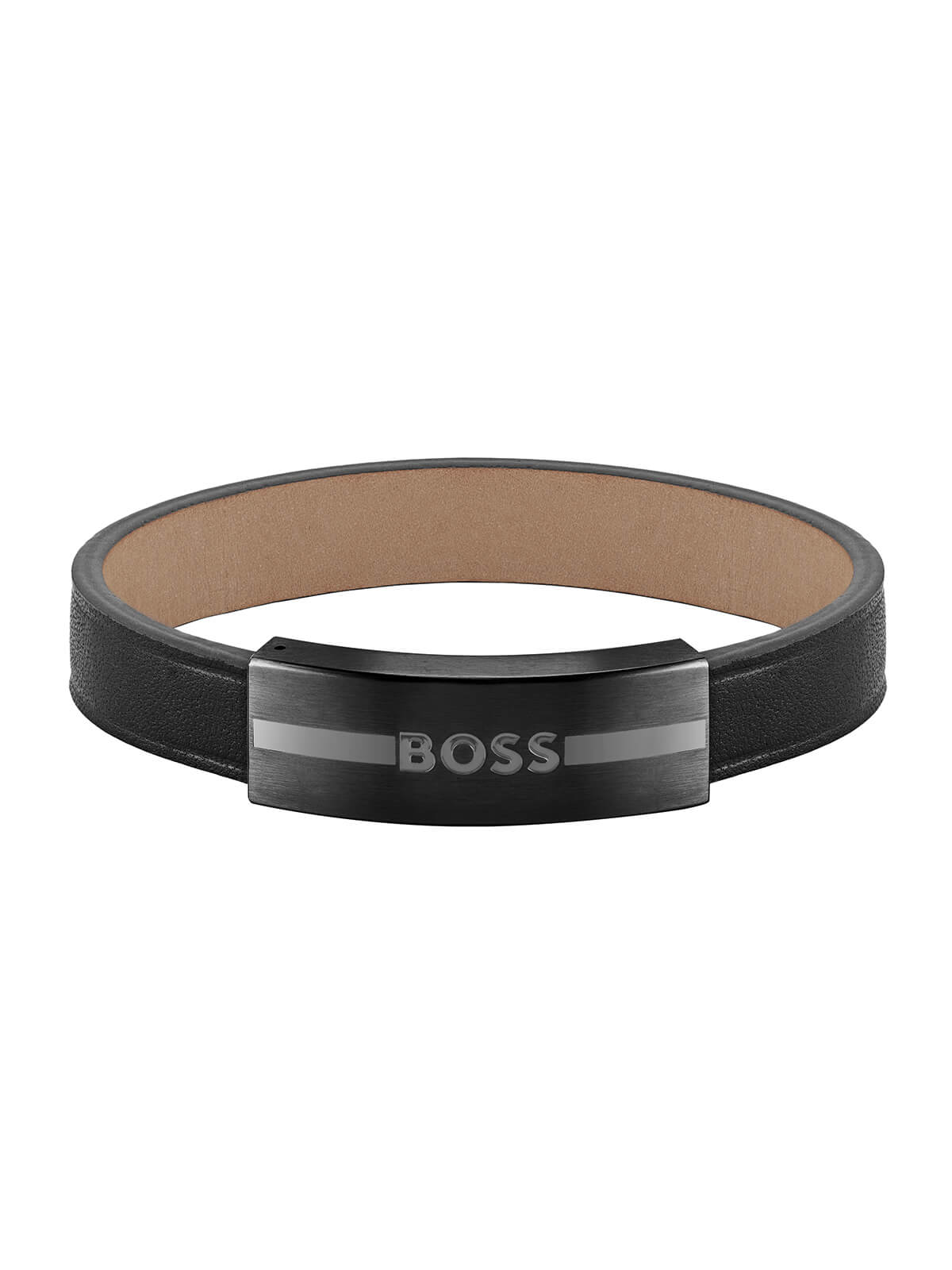 BOSS Luke Black Leather Bracelet 1580490M