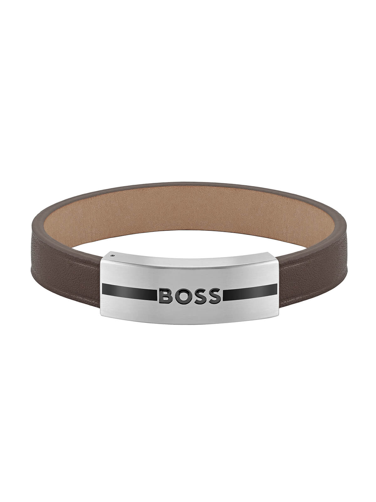 BOSS Luke Brown Leather Bracelet 1580496M