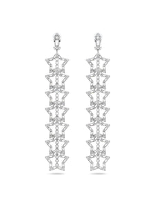 SALE Swarovski Stella White Crystal Clip Earrings 5617756