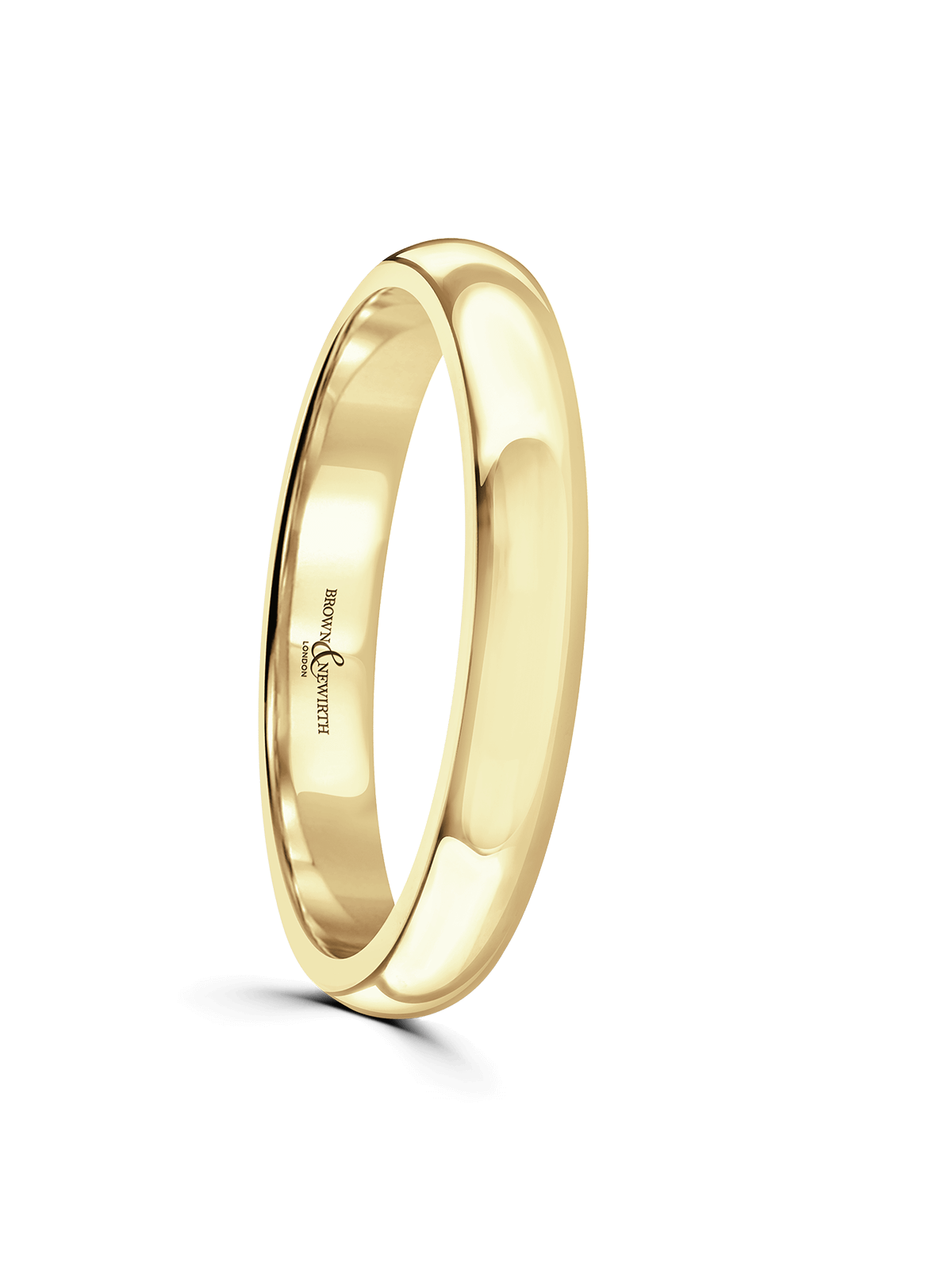 Brown & Newirth Always 3.5mm Wedding Ring in 18ct Yellow Gold