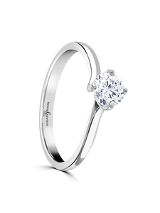 Brown & Newirth Evoke 0.70ct Brilliant Cut Certificated Diamond Solitaire Engagement Ring in Platinum
