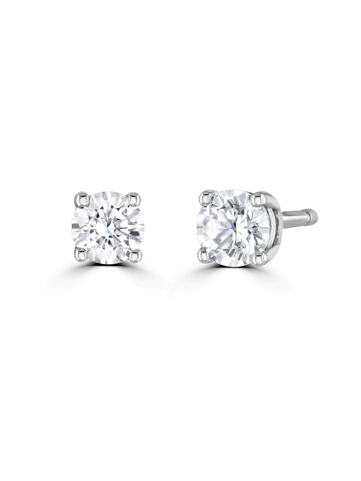 Brown & Newirth Rosie 0.30ct Brilliant Cut Diamond Solitaire Earrings in 9ct White Gold
