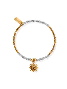 ChloBo Sparkle Sun Bracelet in Silver & Gold Plating GMBCRDB1091