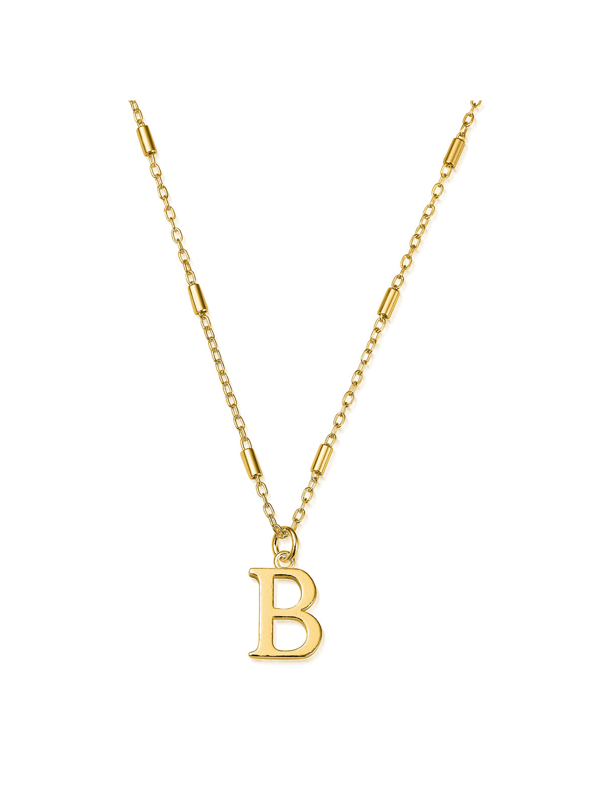 ChloBo Iconic Initial B Necklace in Gold Plating GNCC4041B
