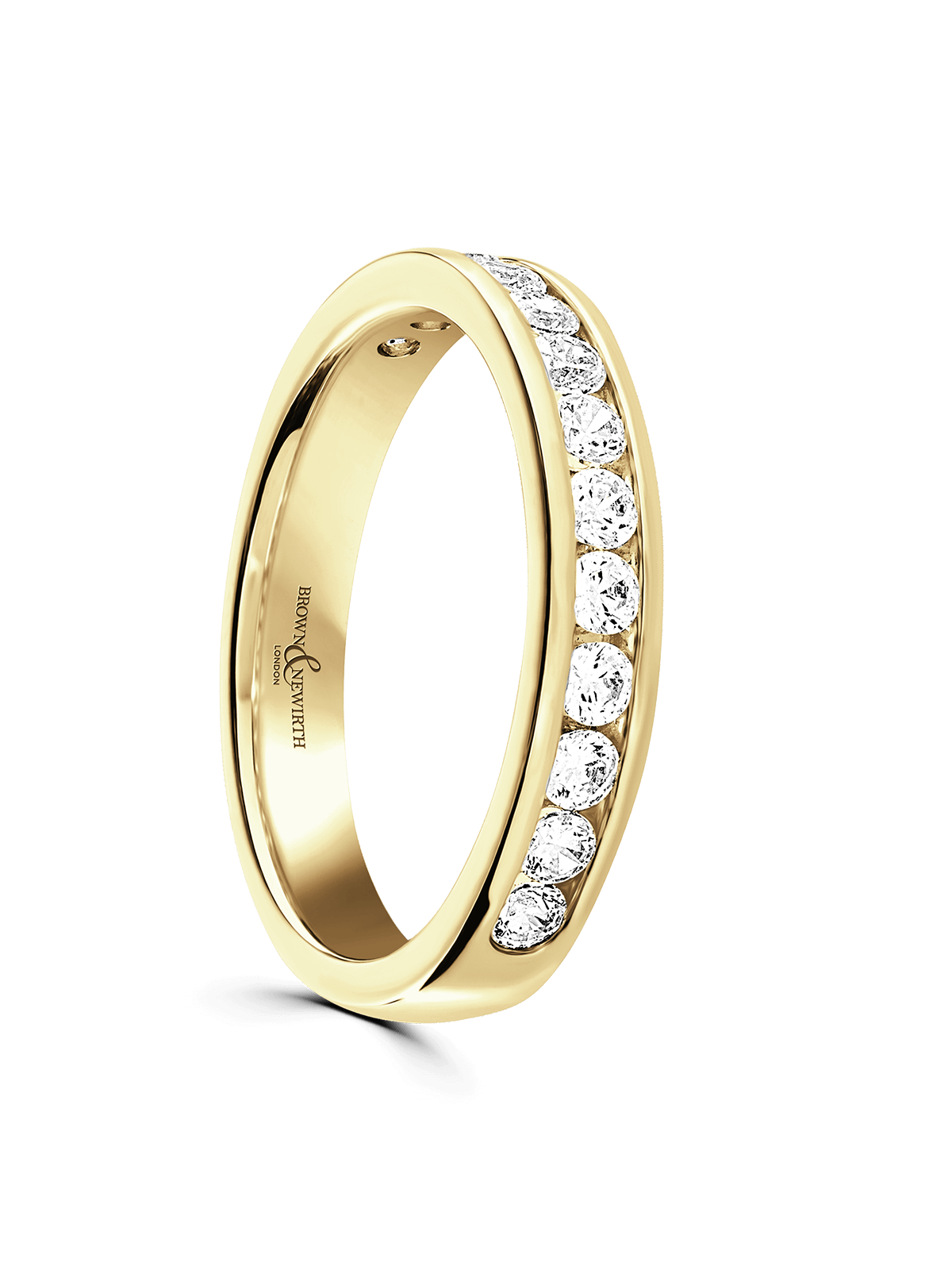 Diamond Half Eternity Ring 0.50ct Brilliant Cut in 9ct Yellow Gold