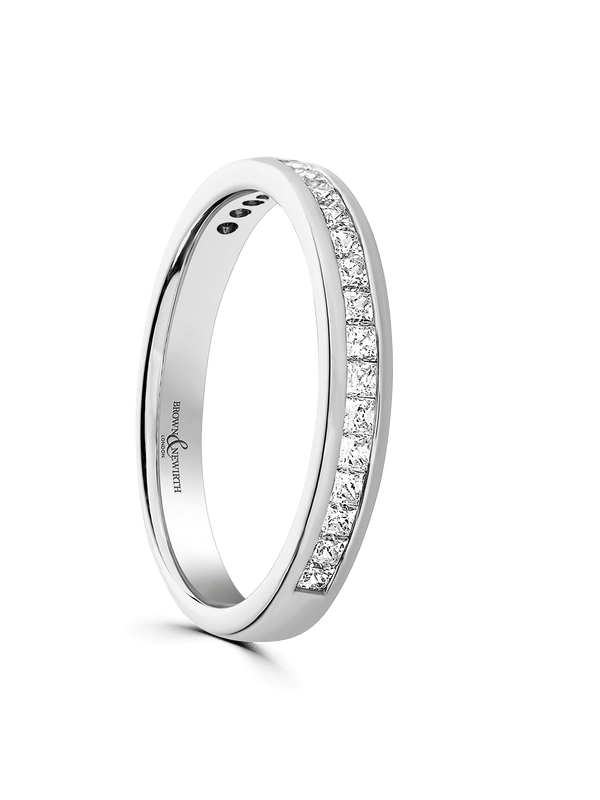 Brown & Newirth Devine 0.30ct Princess Cut Diamond Eternity Ring in 9ct White Gold