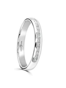 Brown & Newirth Vida 0.19ct Brilliant Cut Diamond Wedding Ring in Platinum