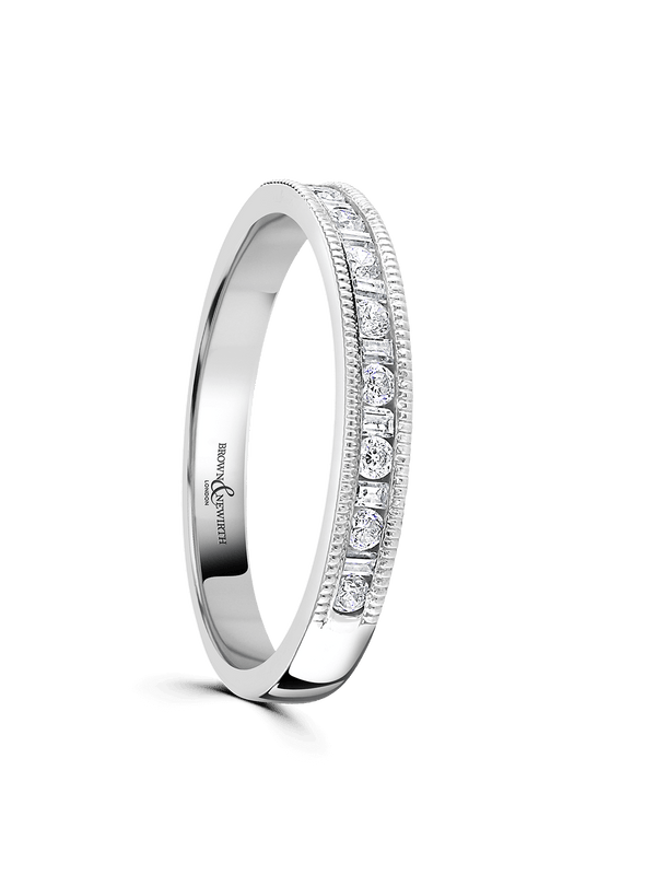 Brown & Newirth Bewitched 0.20ct Brilliant & Baguette Cut Diamond Eternity Ring in Platinum