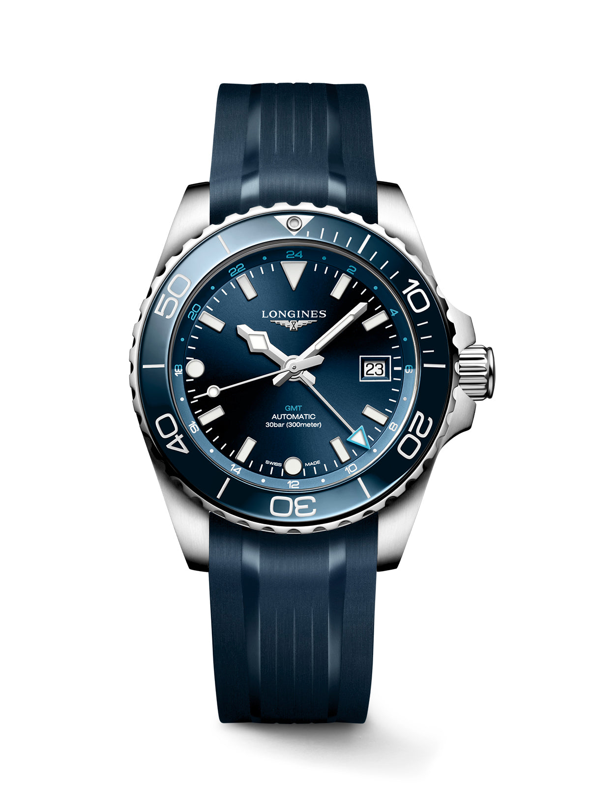 Longines HydroConquest GMT Watch 41mm L3.790.4.96.9