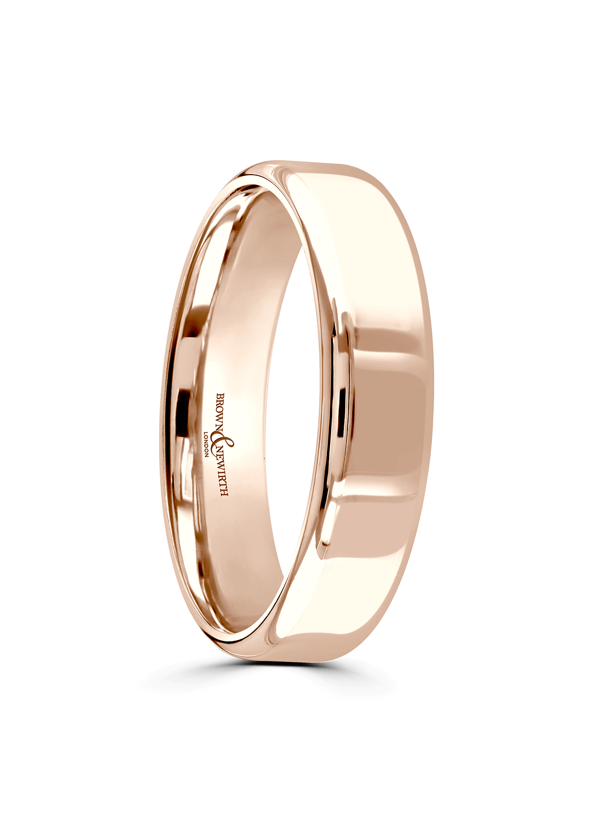 Brown & Newirth Honest 5mm Wedding Ring in 9ct Rose Gold
