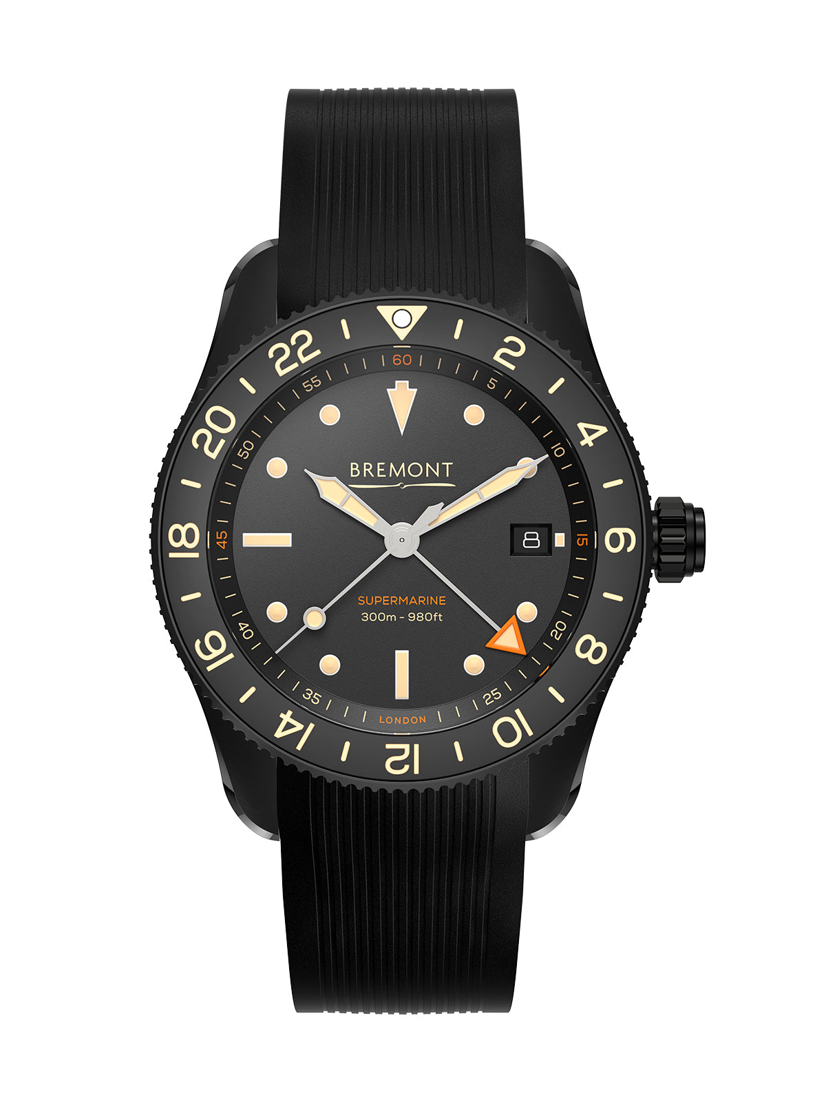 Bremont Supermarine S302 Jet Watch 40mm S302-JET-R-S