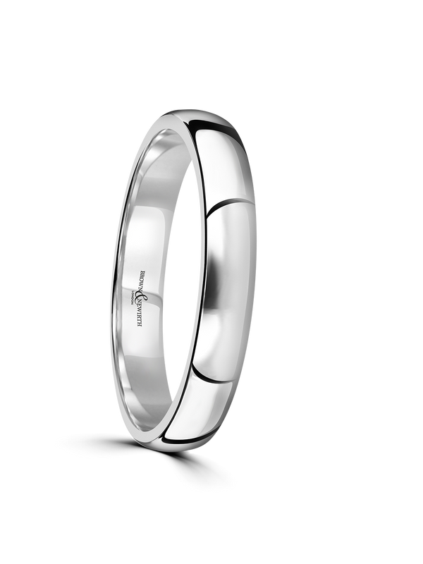 Brown & Newirth Simplicity 4mm Wedding Ring in Platinum