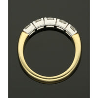Five Stone Diamond Ring 1.15ct Round Brilliant Cut in 18ct Yellow & White Gold