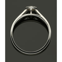SALE Diamond Marquise Shaped Cluster Ring in 9ct White Gold
