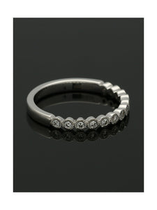 Diamond Half Eternity Ring 0.25ct Certificated Round Brilliant Cut in 18ct White Gold