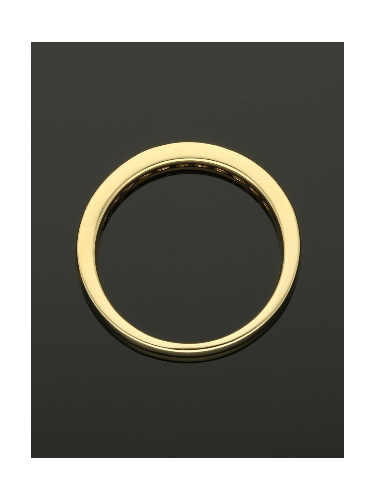 Sapphire & Diamond Half Eternity Ring in 18ct Yellow Gold