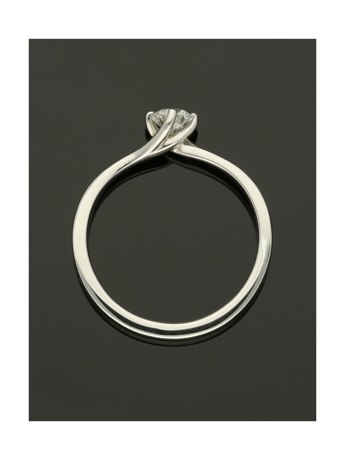 Diamond Solitaire Engagement Ring "The Adelaide Collection" 0.33ct Round Brilliant Cut in Platinum