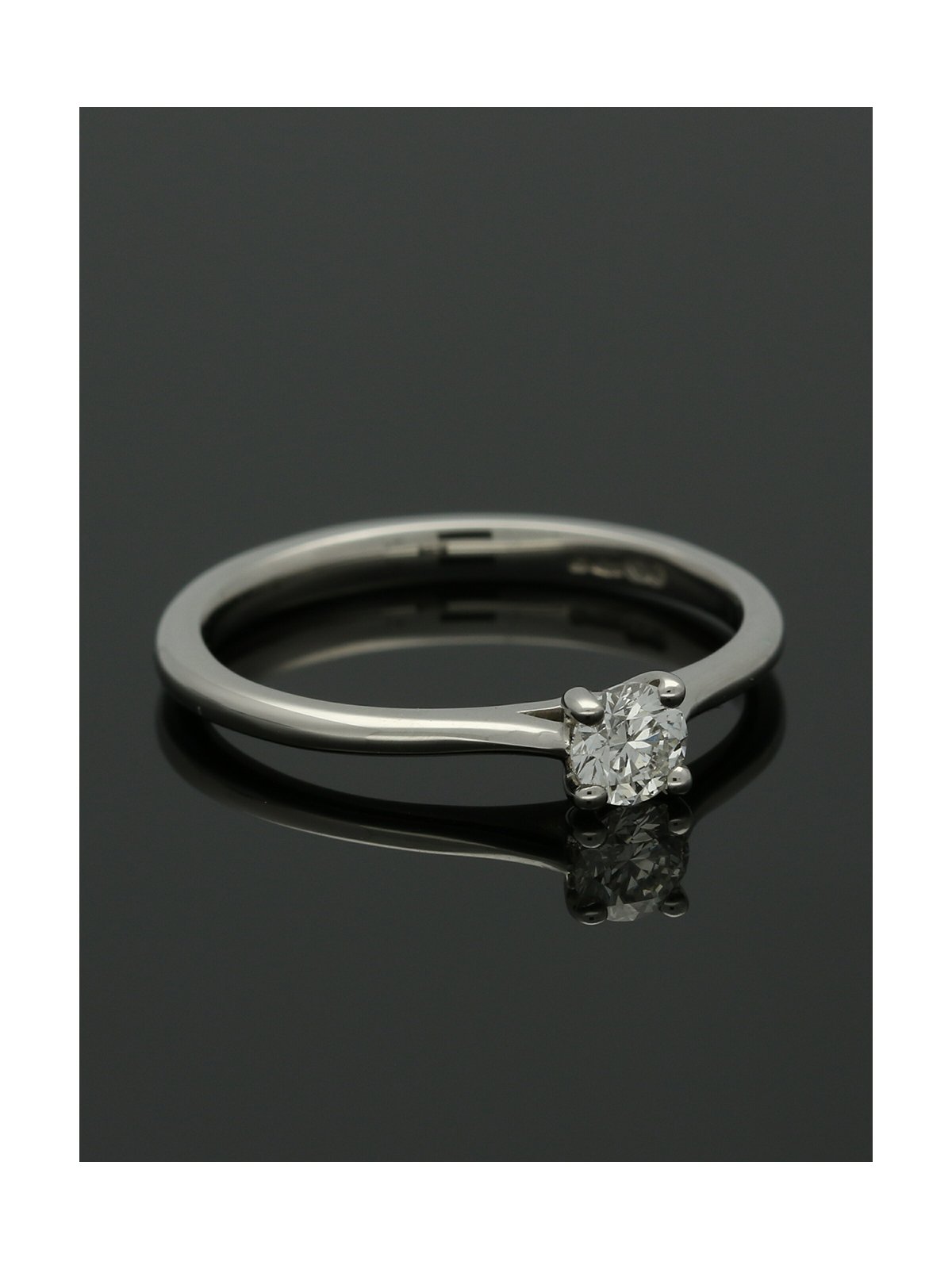 Diamond Solitaire Engagement Ring "The Catherine Collection" 0.25ct Round Brilliant Cut in Platinum