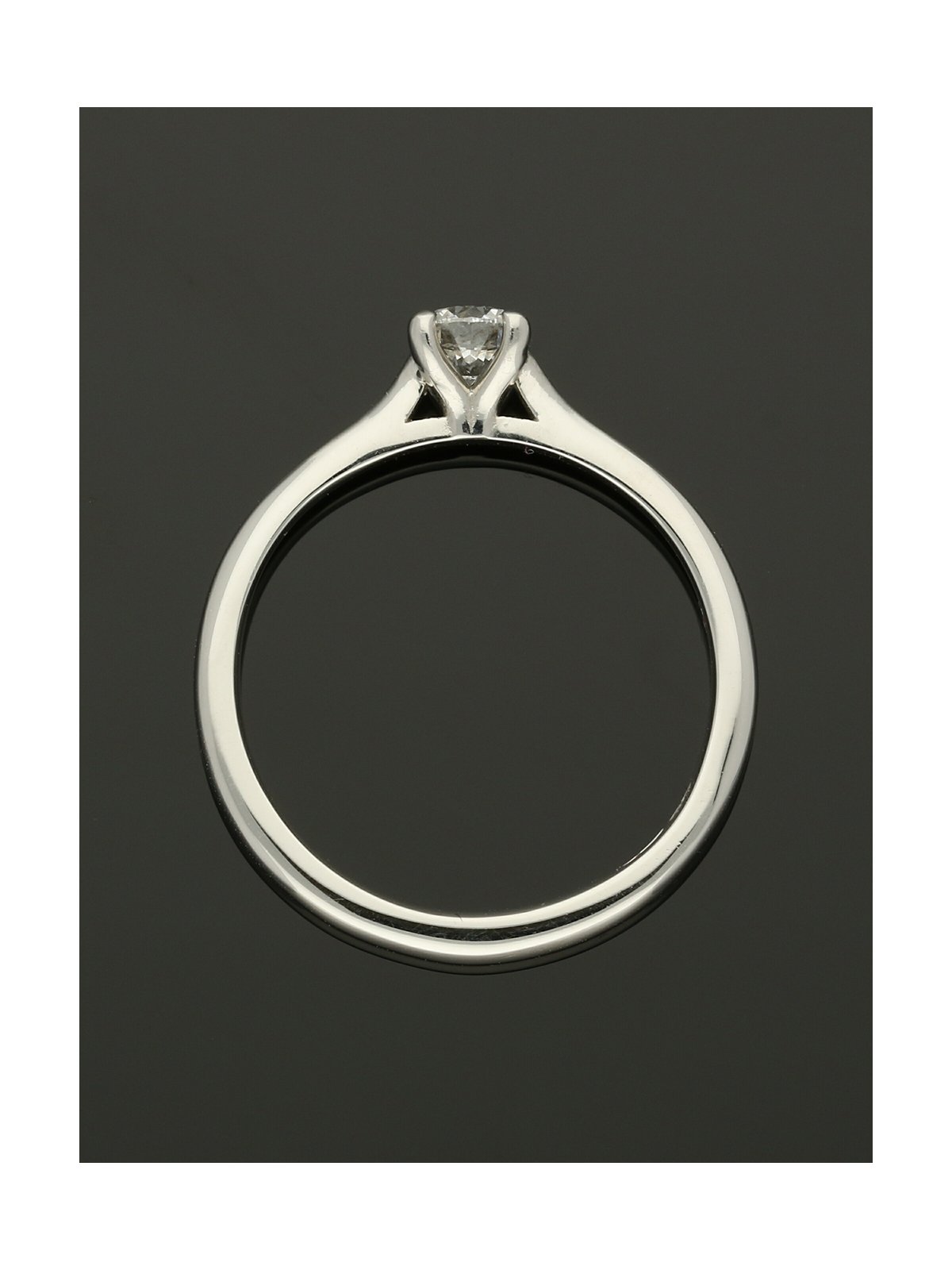 Diamond Solitaire Engagement Ring "The Catherine Collection" 0.33ct Round Brilliant Cut in Platinum