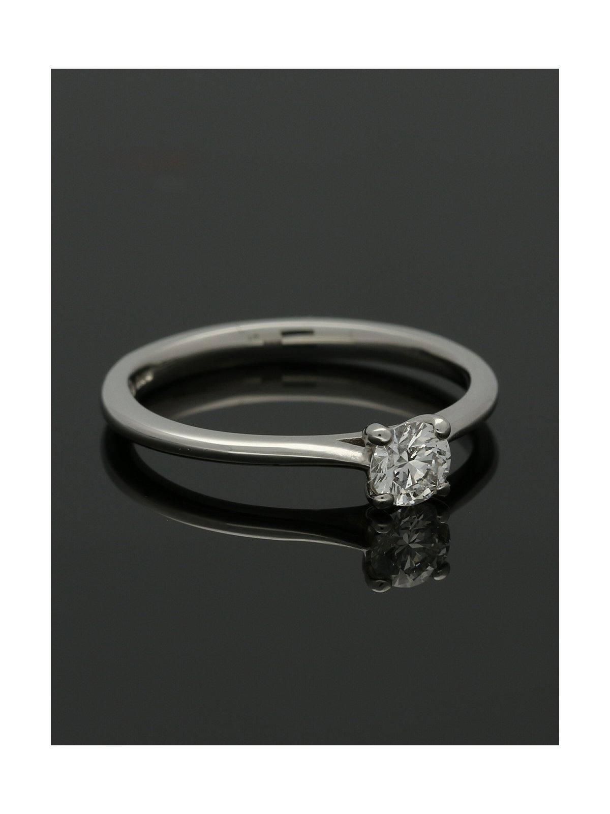 Diamond Solitaire Engagement Ring "The Catherine Collection" 0.33ct Round Brilliant Cut in Platinum