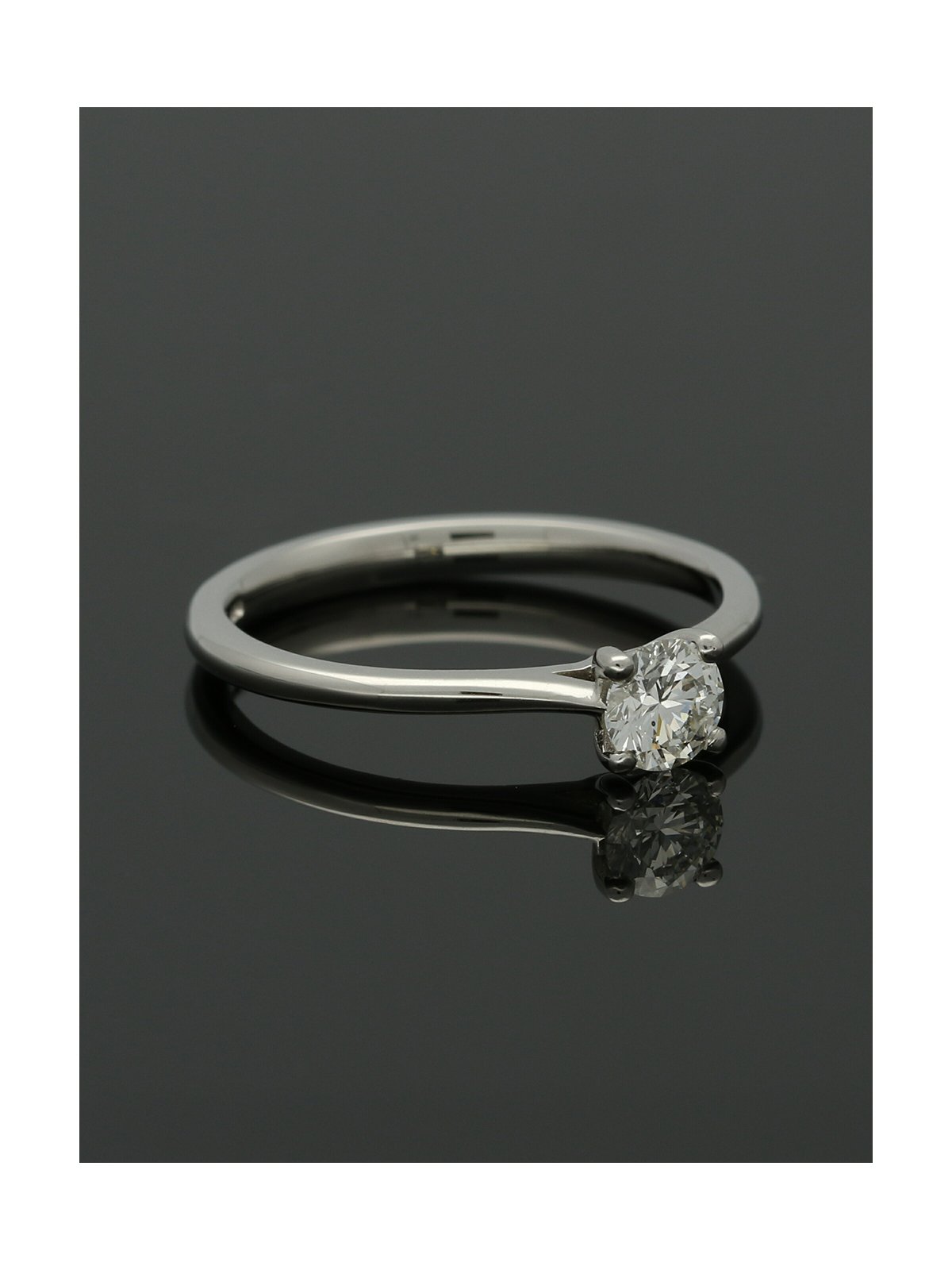 Diamond Solitaire Engagement Ring "The Catherine Collection" Certificated 0.40ct Round Brilliant Cut in Platinum