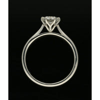 Diamond Solitaire Engagement Ring 0.76ct Certificated Round Brilliant Cut in Platinum