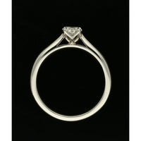 Diamond Solitaire Engagement Ring 0.70ct Certificated Oval Cut in Platinum