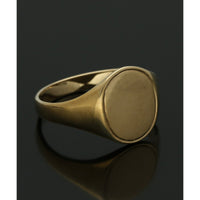 Oval Signet Ring in 9ct Yellow Gold