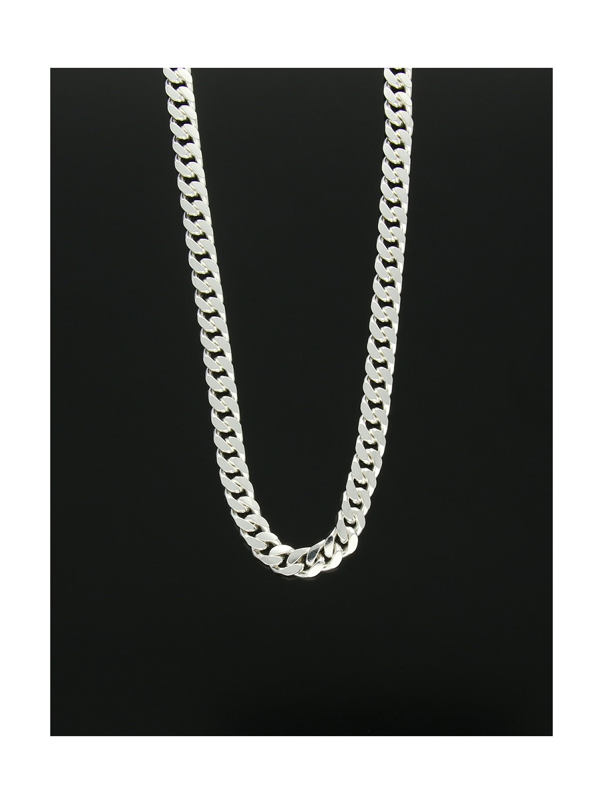 Metric Curb Chain 20" in Silver