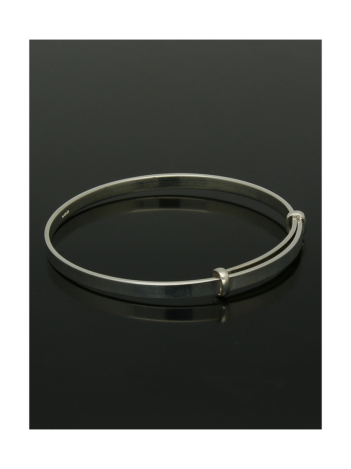 Child's Plain Bangle in Silver