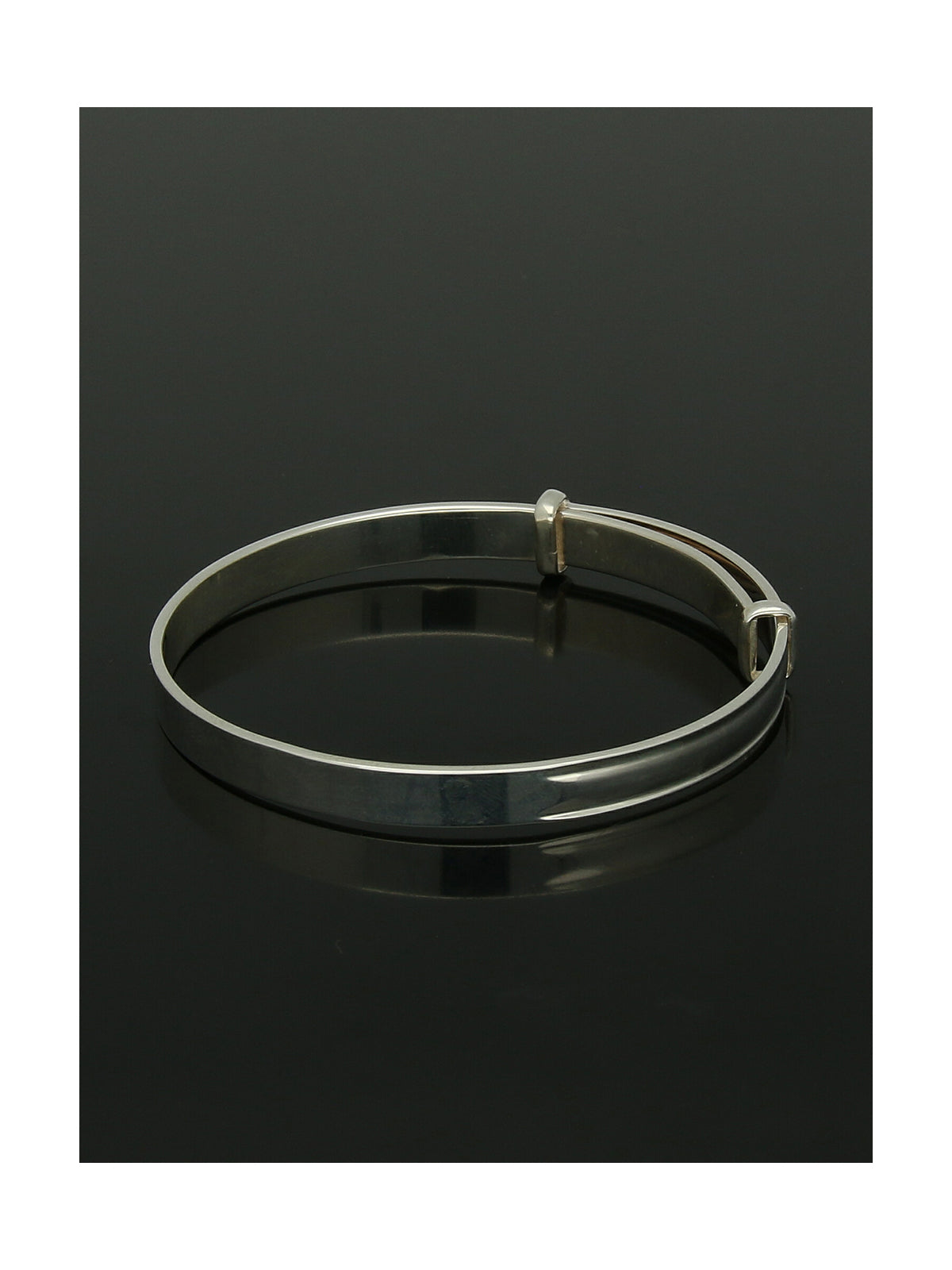 Child's Plain Bangle in Silver