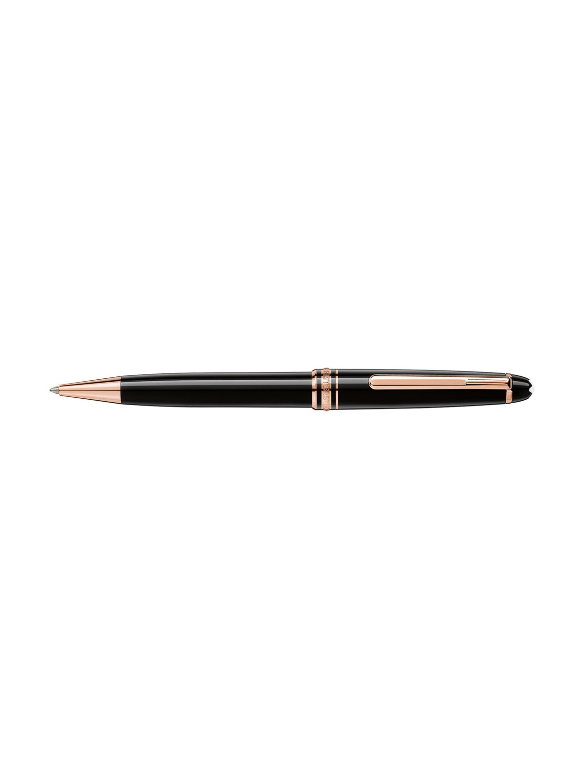 Montblanc Meisterstuck Black & Rose Gold Plated Classique Ball Pen 112679