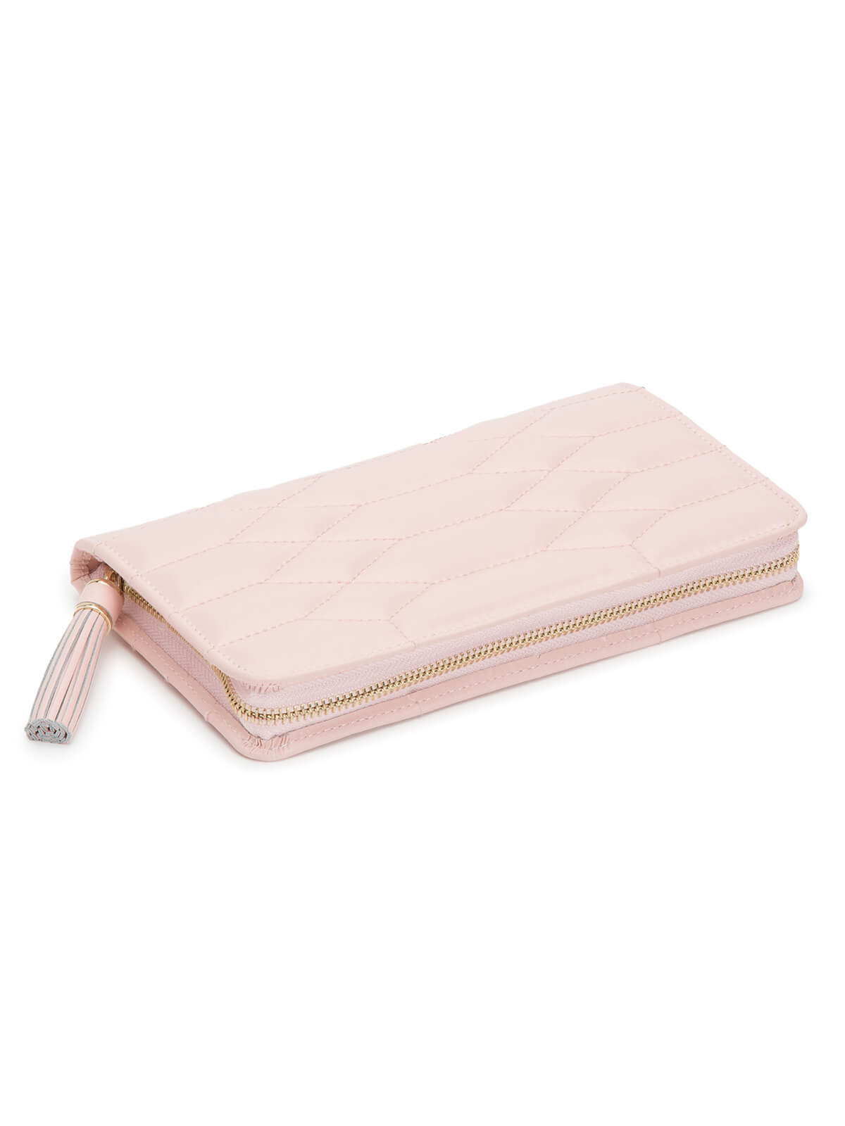 Wolf Caroline Jewellery Zip Portfolio in Rose Quartz 324815