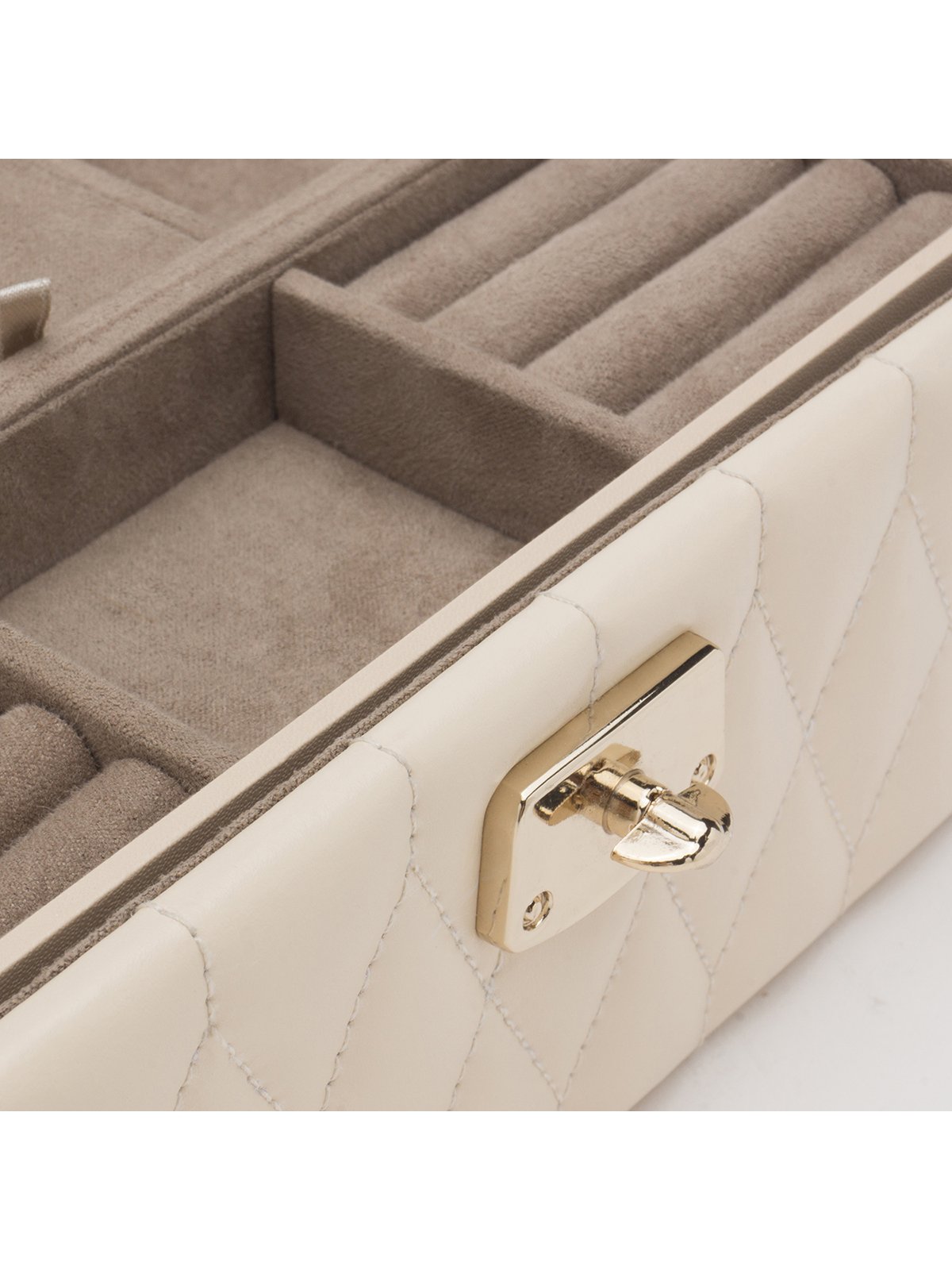 Wolf Caroline Small Jewellery Box in Ivory 329853