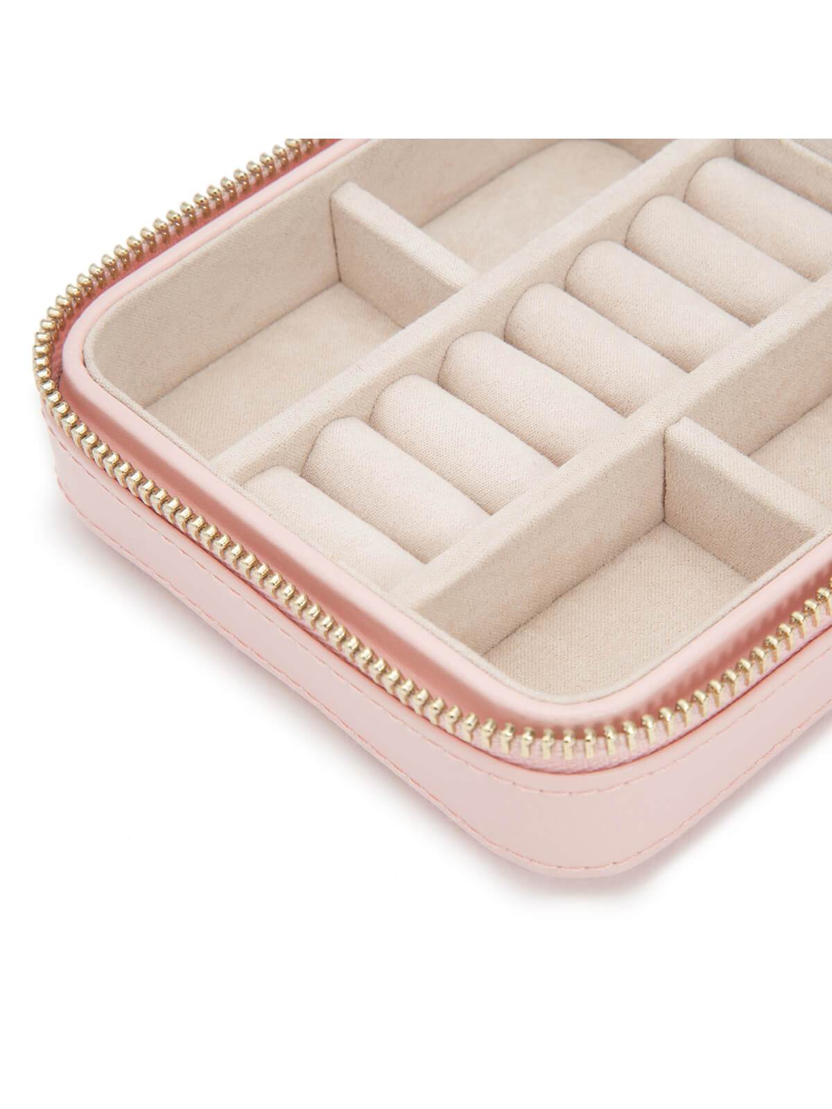Wolf Caroline Jewellery Travel Box in Pink 329915