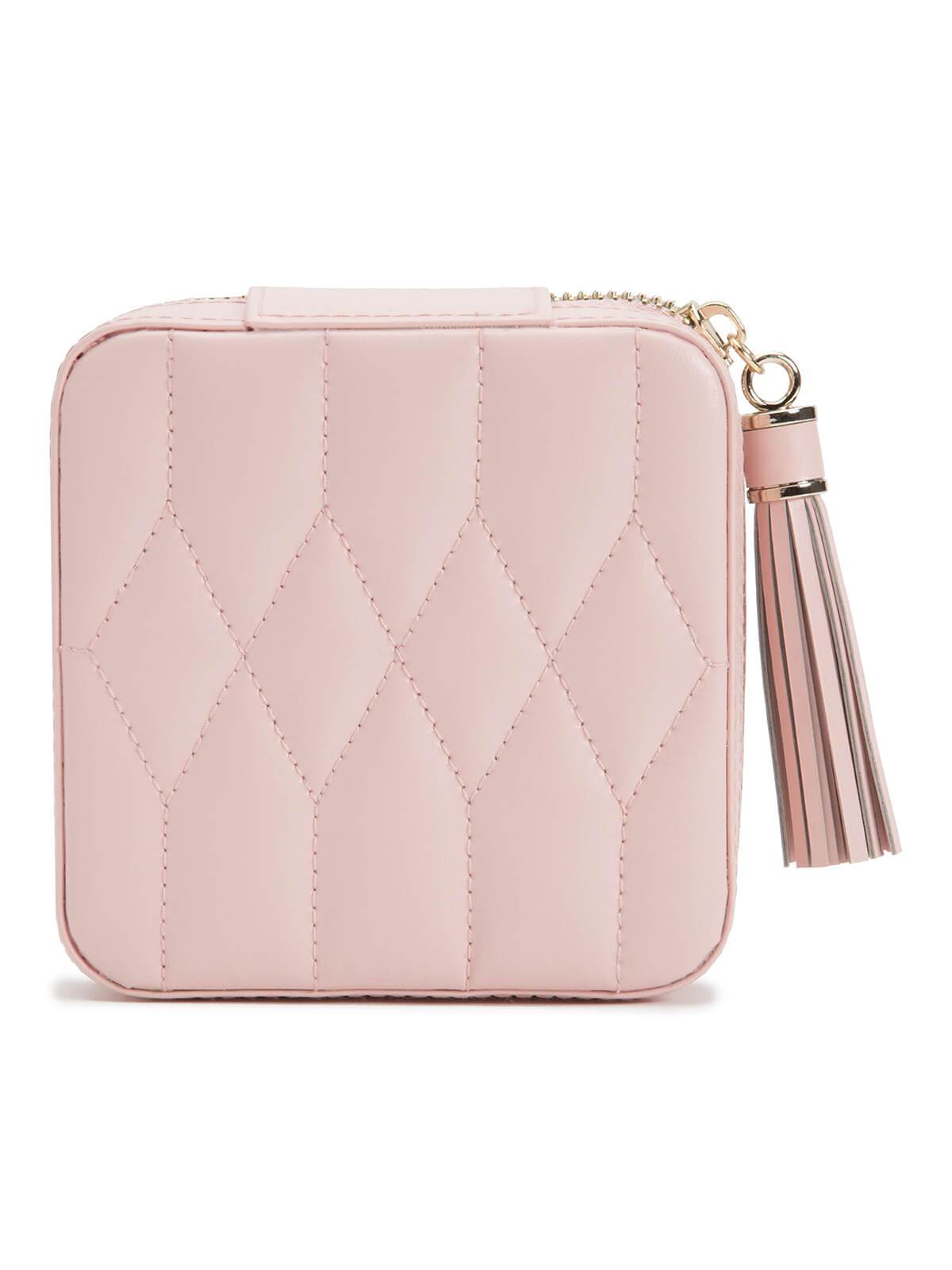 Wolf Caroline Jewellery Travel Box in Pink 329915