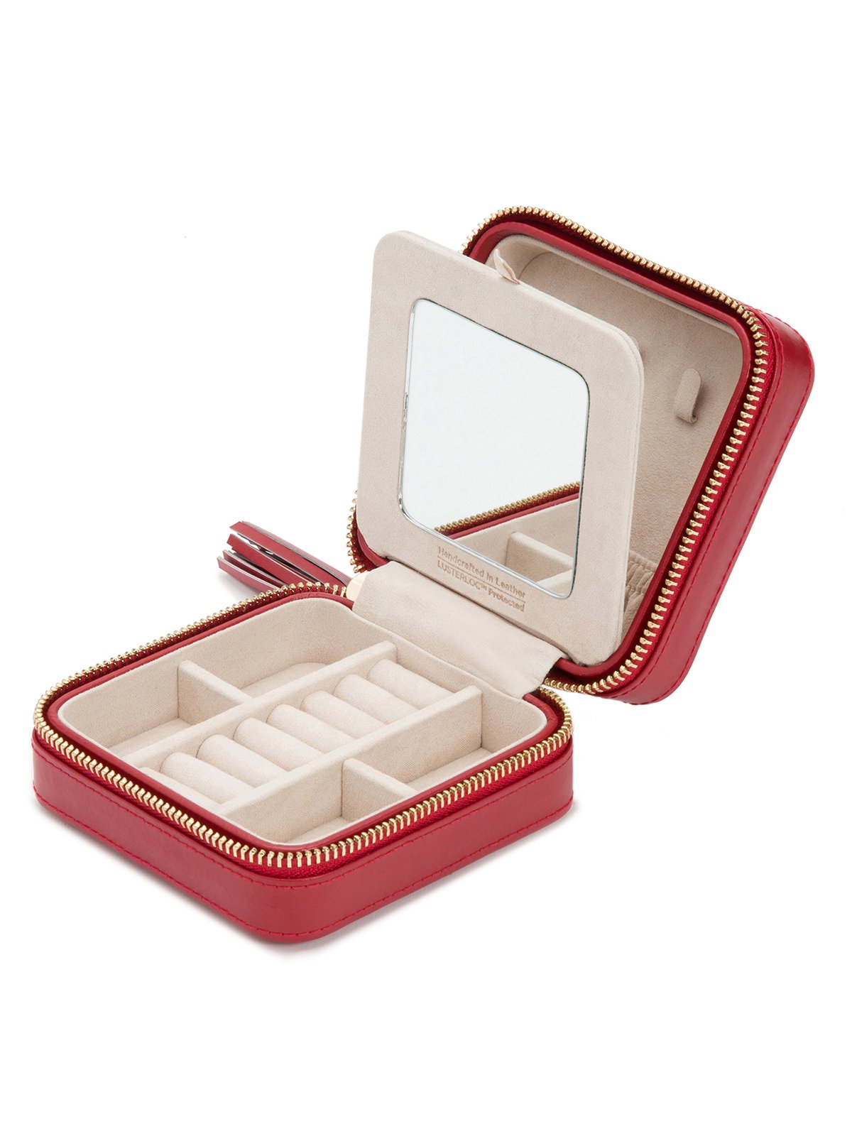 Wolf Caroline Jewellery Travel Box in Red 329972