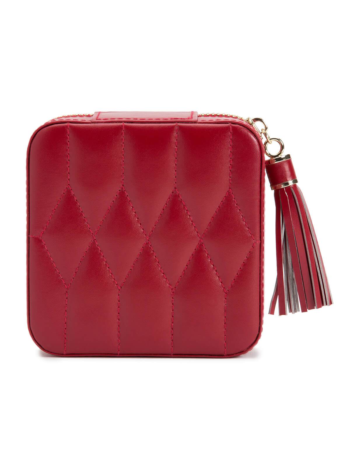 Wolf Caroline Jewellery Travel Box in Red 329972