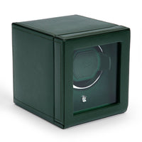 Wolf Cub Single Watch Winder with Cover in Green 461141