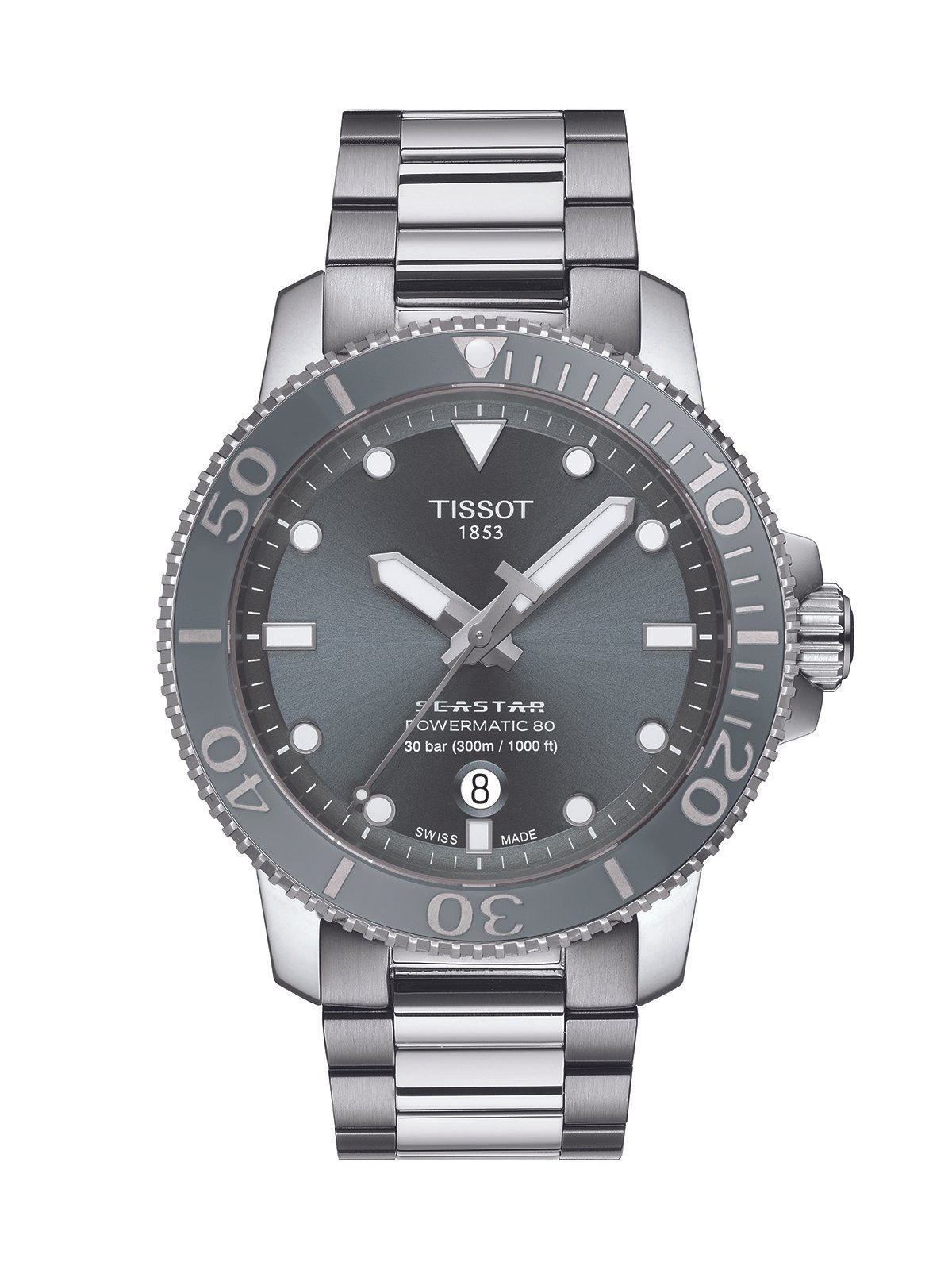 Tissot Seastar 1000 Powermatic 80 Watch 43mm T120.407.11.081.01