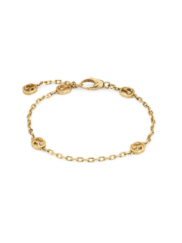 Gucci Interlocking 18ct Yellow Gold Bracelet 17cm