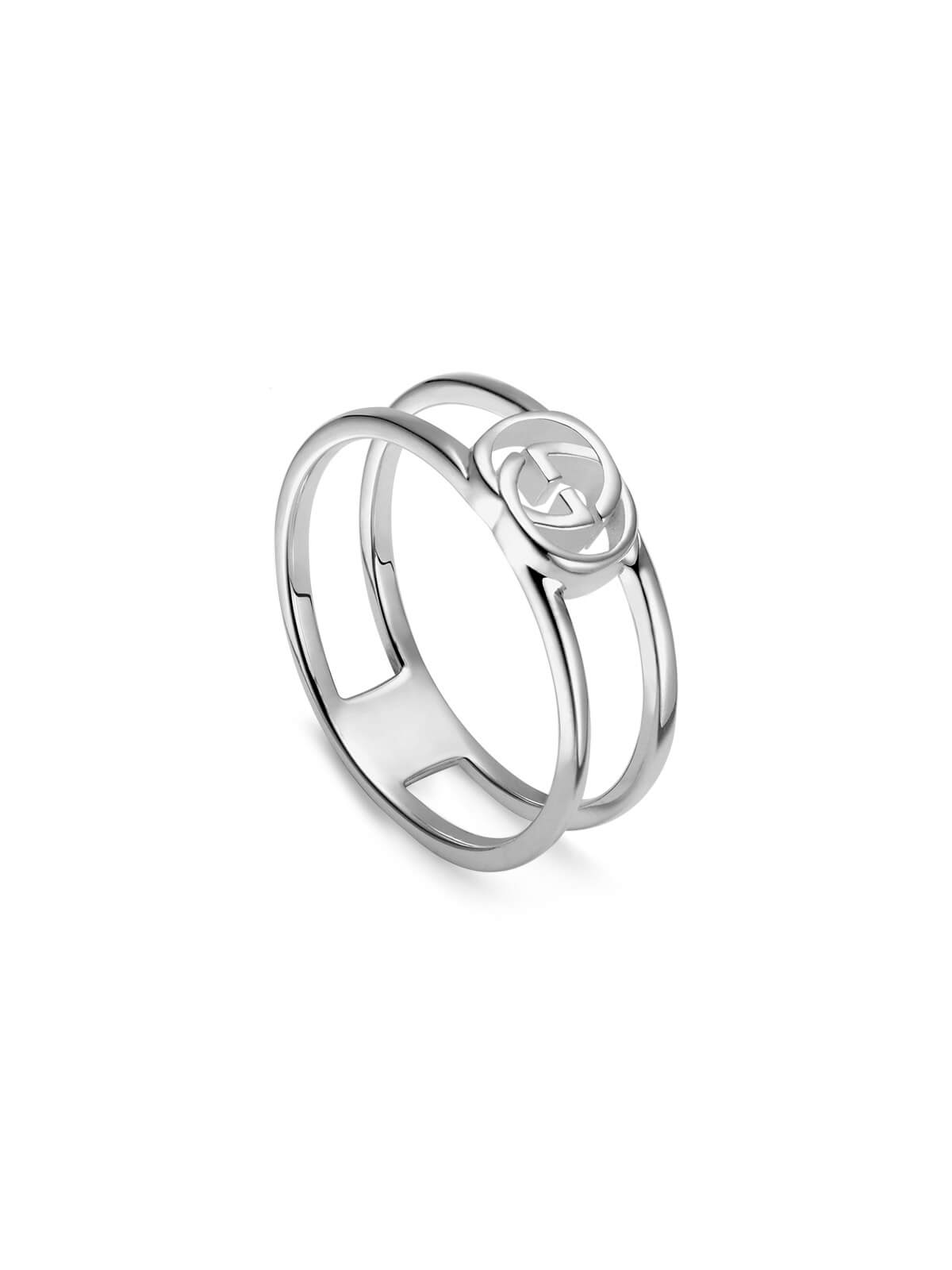Gucci Interlocking G Ring 6mm in Silver - Size K-L YBC298036001011