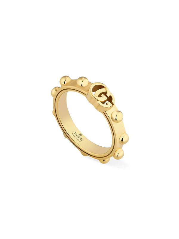 Gucci GG Running Ring in 18ct Yellow Gold - Size M-N YBC554643001013