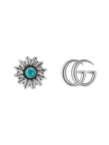 Gucci GG Marmont Silver Stud Earrings